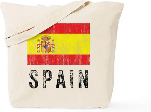 Vista 8 de CafePress Made In Spain Tote Bag Bolsa de compras de lona beige natural reutilizable