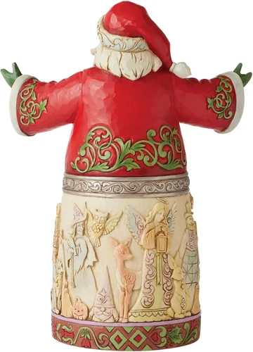 Vista 2 de Enesco Jim Shore Heartwood Creek - Figura de Papá Noel, 12.2 pulgadas, multicolor