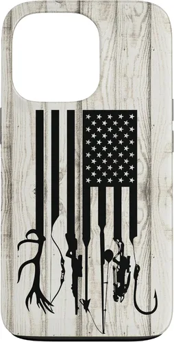 Vista 10 de iPhone 16 Blanco Rústico Pesca Y Caza Pistola Ballesta USA America Case
