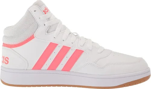 Vista 6 de adidas Hoops 3.0 Mid Tenis de baloncesto para mujer, blancoturbochicle, talla 6.5, BlancoTurboGoma