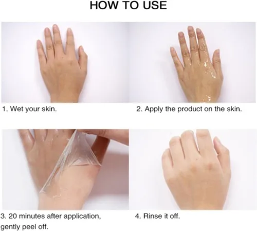 Vista 4 de Aceite de pelado amarillo, aceite de pelado fuerte para piel oscura, extra fuerte, solución exfoliante para el cuerpo, todo tipo de piel, removedor