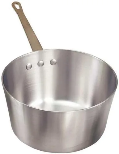 Vista 2 de Crestware Sartén de aluminio, 10 cuartos de galón, plata