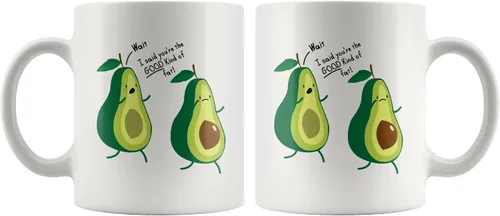 Vista 4 de Funny Avocado Lover You're The Good Kind Of Fat Funny Couples Gifts to Wife Girlfriend from Husband Boyfriend Nutritionist Gifts Vegan Vegetarian