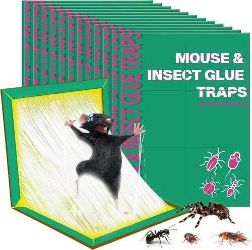 Vista 8 de Paquete de 6 trampas adhesivas para ratones, ratones, roedores, serpientes, sin contacto para interiores, para el hogar, cocina, garaje, sótanos