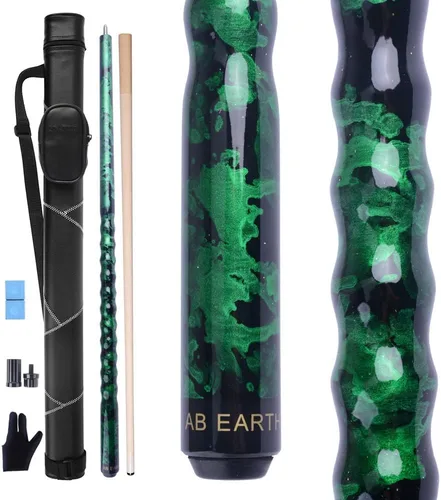 Vista 11 de Kit de palo de billar con punta de 13 mm y diseño ergonómico de 58 pulgadas, palo de arce canadiense con estuche duro 13mm Tip