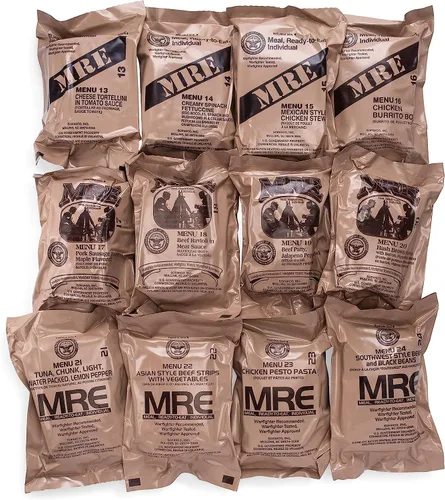 Vista 3 de Caso militar MRE, 2027 Inspección fechada - Caso aleatorio "A o B" comidas de emergencia