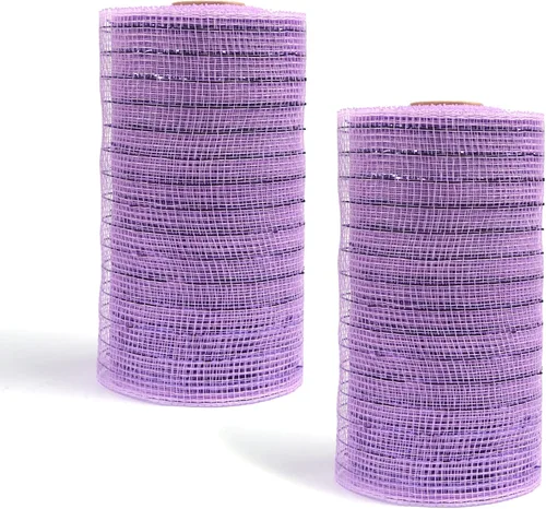 Vista 20 de YYCRAFT Paquete de 2 cintas de malla de polímero metálico de 6 pulgadas (total 20 yardas, verde manzana)