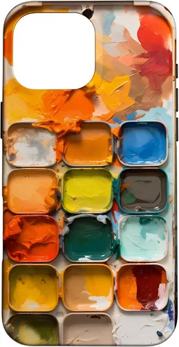 Vista 19 de Pinturas de acuarela y paleta de pintura, funda colorida para el iPhone 17