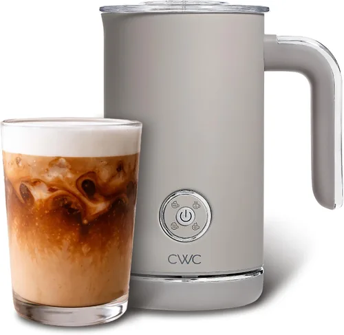 Vista 11 de COOK WITH COLOR Vaporizador y espumador eléctrico 4 en 1, calentamiento y espuma de 2 minutos, máquina de espuma fría y caliente para café, latte