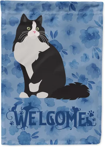 Vista 19 de Caroline's Treasures CK5005GF Bandera de bienvenida de gato abisinio para buzón, bandera decorativa para patio exterior, obras de arte de patio