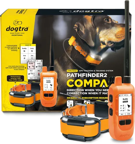 Vista 10 de Dogtra PATHFINDER2 MINI Compass Live GPS Sistema de seguimiento y entrenamiento de perros – Collar electrónico de alcance de 4 millas de mano sin