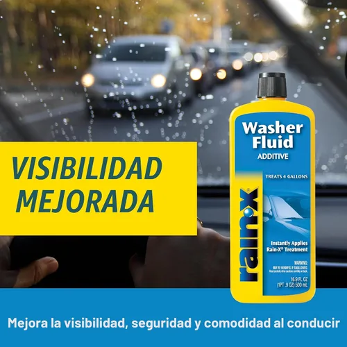 Vista 8 de Aditivo limpiavidrio Rain-X RX11806D - 16.9 fl. oz, 500 ml
