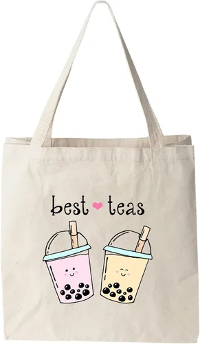 Vista 16 de Moonlight Makers 100% Cotton Canvas, Natural Tote Bag, Full-Color Tote, Funny Design - Drinks