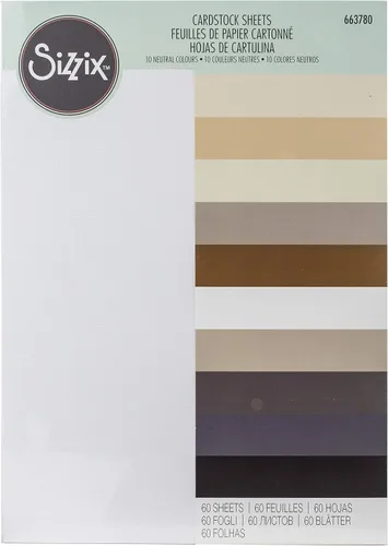 Vista 11 de Sizzix Surfacez - Cartulina, 8 1/4" x 11 3/4", 20 colores surtidos, 80 hojas, 663007