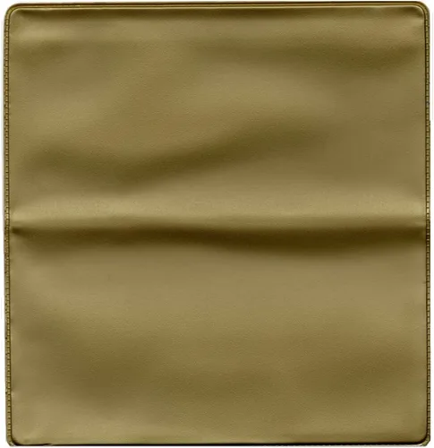 Vista 2 de Easy Read Register Funda de vinilo para chequera para cheques personales superiores, Oro, Rasgón superior