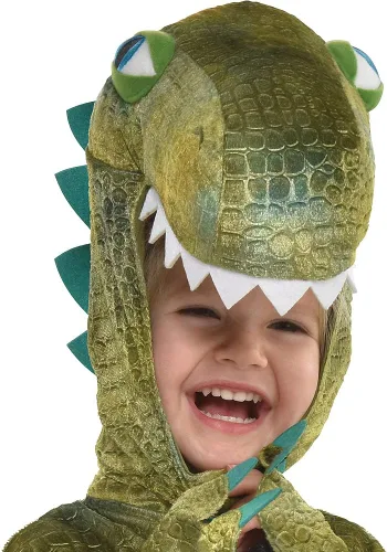 Vista 2 de amscan Disfraz de dinosaurio rugido de bebé, 6-12 meses, multicolor