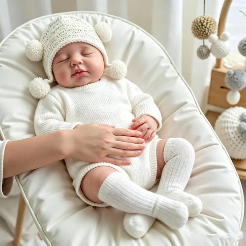 Vista 9 de Anano Reborn Baby Dolls Loulou - Muñecas bebé realistas de silicona y vinilo de cuerpo completo para niña, de 20 pulgadas, impermeables