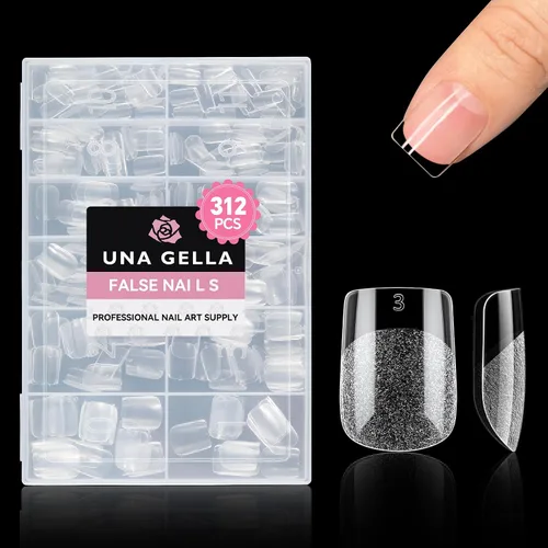 Vista 22 de UNA GELLA Pegamento de uñas de gel 6 en 1 para puntas de uñas transparentes
