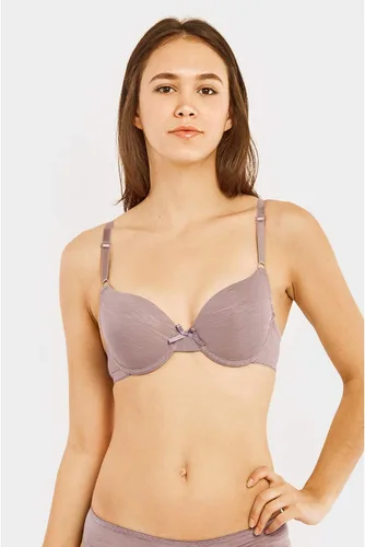 Vista 5 de MaMia - Sostenes de encaje push up de copa entera para mujer (6 unidades), 32B