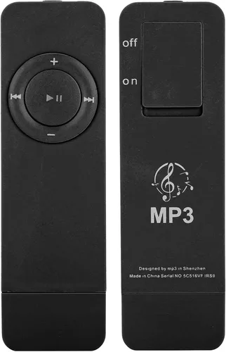 Vista 3 de Reproductor de MP3, reproductor de MP3 portátil con unidad flash USB, reproductor de música MP3 de sonido de alta fidelidad, soporta hasta 32 GB