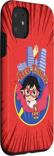Vista 3 de Funda para iPhone 11 Ryan's World Titan Universe Red Titan