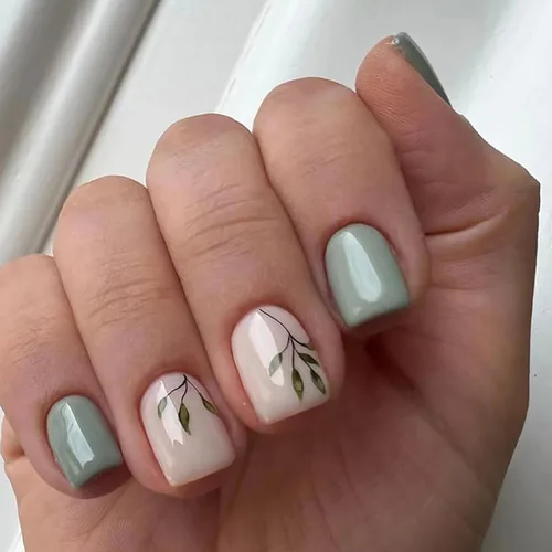 Vista 12 de Juego de 24 uñas postizas cuadradas cortas a presión, 3D, para primavera y verano, reutilizables, color naranja, uñas postizas a presión, lindas
