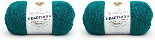 Vista 64 de Lion Brand Yarn Heartland Yarn, Hilo de Peso Medio para Tejer, Ganchillo y Manualidades, 1 Paquete, Great Smoky Mountains Grandes Montañas Humeantes