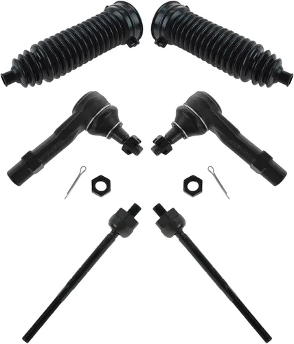 Vista 267 de TRQ Kit de dirección delantera con barra de acoplamiento de fuelle de piñón y cremallera compatible con Toyota Echo 2000-2005