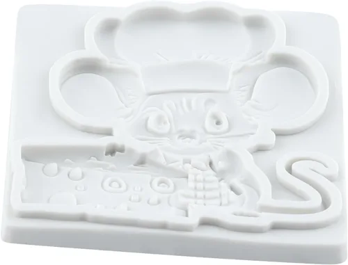 Vista 3 de Lingzhi Molde de silicona para ratón, molde para fondant de queso, para decoración de pasteles, chocolate, dulces, cupcakes, pasta de goma