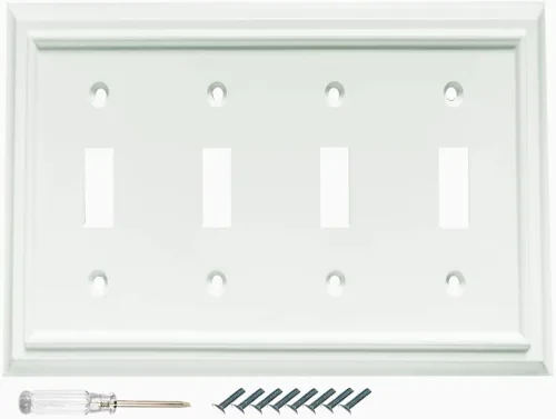 Vista 18 de Placas de pared, cubiertas de toma dúplex, placas de interruptor de luz de palanca, cubierta de interruptor de luz decorativa, placa de pared
