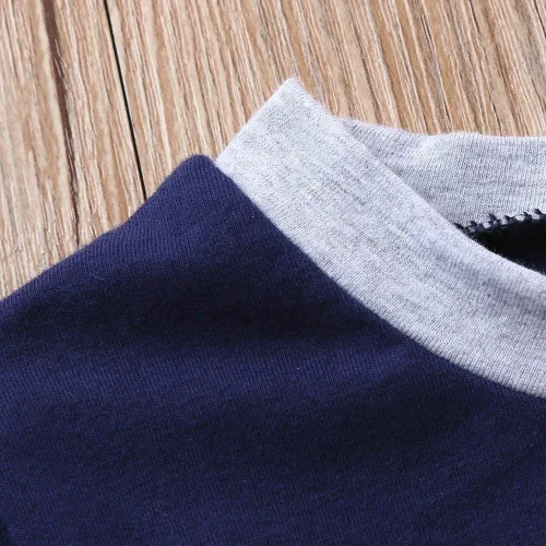 Vista 3 de Conjunto de ropa de verano para bebés y niños de 1 a 4 años de edad de manga corta con estampado de dinosaurios