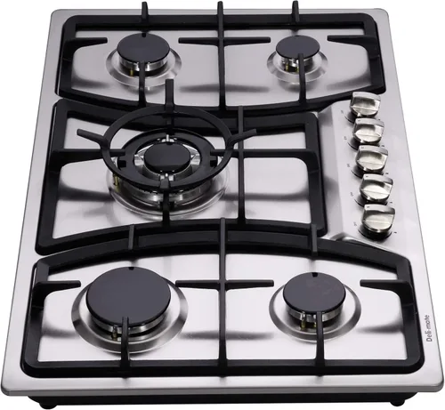Vista 5 de Placa de cocina de gas de 30 pulgadas GLP/NG convertible de gas de acero inoxidable Cocina de gas incorporada DM527-SA03Z Estufa de gas