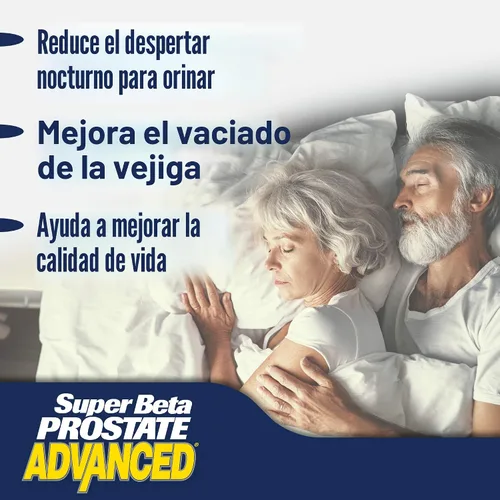 Vista 2 de Suplemento avanzado de próstata Super Beta para hombres: reduce los viajes al baño, promueve el sueño, apoya la salud urinaria y el vaciado