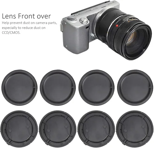 Vista 3 de 4 unids lente trasera cubierta trasera cuerpo cubierta frontal tapa conjunto para Sony A Mount lente cámara