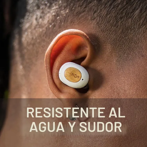 Vista 7 de House of Marley Champion 2: Auriculares inalámbricos con micrófono, conectividad Bluetooth, 35 horas de tiempo total de reproducción