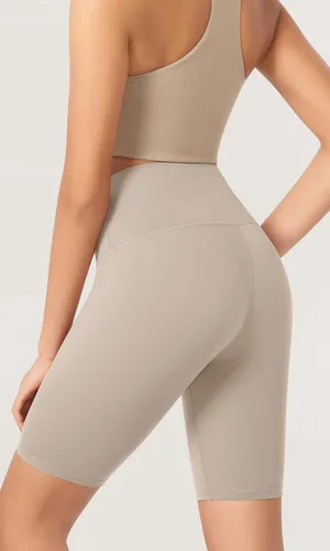 Vista 3 de ODODOS ODLEX - Paquete de 2 pantalones cortos de entrenamiento de cintura alta para mujer, control de abdomen, entrenamiento, gimnasio, atletismo