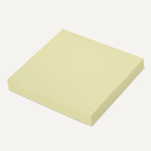 Vista 5 de Amazon Basics Notas adhesivas cuadradas, almohadillas autoadhesivas, 3 x 3 pulgadas, amarillo, paquete de 5, 100 hojas por bloc