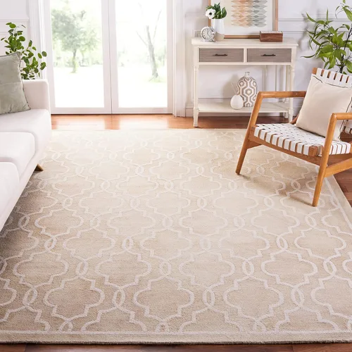 Vista 12 de SAFAVIEH Dip Dye Collection DDY539G - Alfombra decorativa de lana prémium hecha a mano con acuarela marroquí de 2 x 3 pies, color beige/marfil