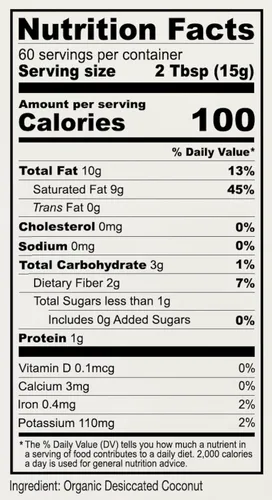 Vista 3 de Anthony's Coco orgánico rallado, 2 libras, sin azúcar, sin gluten, sin OMG, vegano, apto para dieta cetogénica