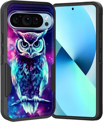 Vista 41 de Funda para Pixel 6A, Híbrida de Doble Capa de Servicio Pesado Resistente a Prueba de Golpes PC Duro + Funda Protectora de Silicona Suave para Google
