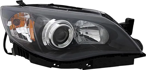 Vista 9 de Para Subaru Impreza Faros Lámparas 2008 2009 2010 2011 Juego halógeno negro para el lado del conductor y del pasajero