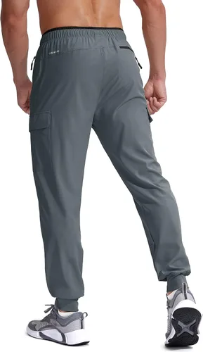 Vista 4 de G Gradual Men's Joggers Hiking Cargo Pants Multi Pockets Lightweight Quick Dry Athletic Travel Golf Outdoor