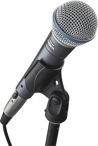 Vista 7 de Shure Micrófono vocal BETA 58A - Micrófono dinámico supercardioide de un solo elemento para escenario y estudio, incluye adaptador de soporte