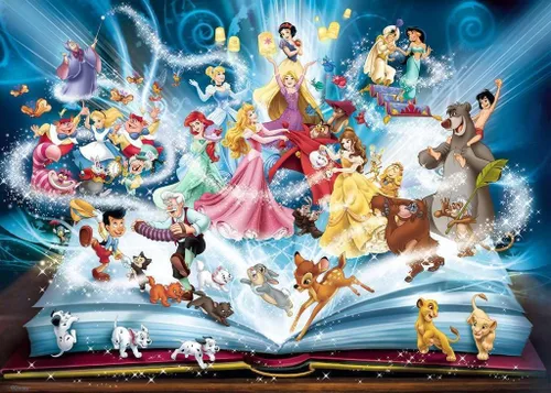 Vista 2 de Rompecabezas con diseño mágico de Disney, de Ravensburger (1500 piezas)