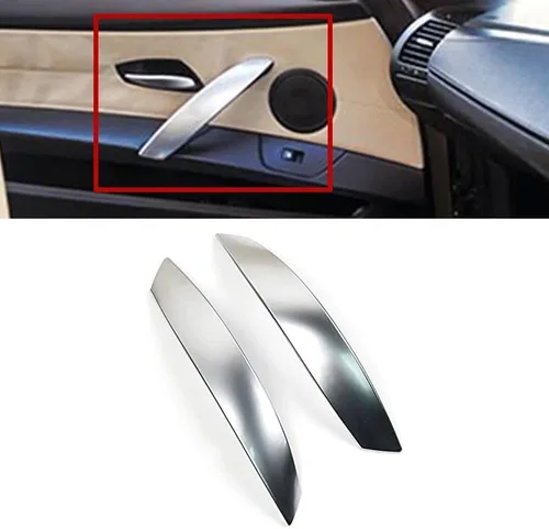 Vista 8 de Cubierta de Tirador de Puerta Interior Juego de Repuesto de Moldura de Manija Izquierda Derecha Compatible con BMW Z4 E85 E86 2002 2003 2004 2005