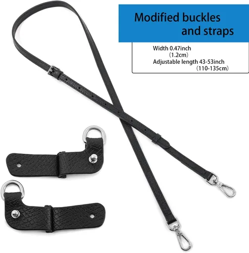Vista 3 de Correa de Cuero para Bolso Bandolera Correa de Hombro Ajustable Adecuada para Bolsos Long Champ