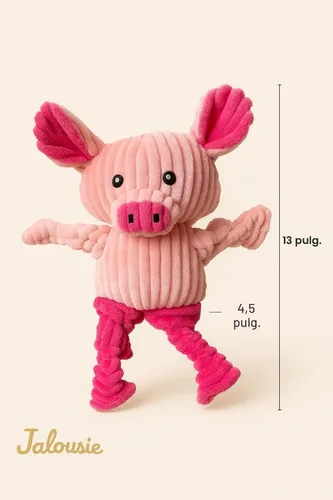 Vista 6 de Jalousie Paquete surtido de juguetes de peluche para cachorros y mascotas, juguete chirriante para perros medianos y grandes