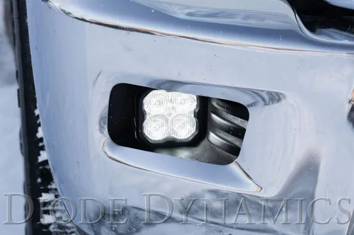 Vista 2 de Diode Dynamics Kit de luces antiniebla LED SS3 compatible con Ram 2500/3500 2010-2018, amarillo SAE Fog