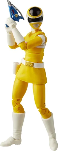 Vista 4 de Power Rangers Lightning Collection in Space Yellow Ranger - Figura de acción coleccionable de 6 pulgadas con accesorios