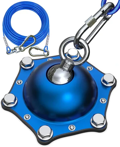 Vista 11 de TOPKNOT Cable de amarre y estaca para perros, (hasta 200 libras) Correa giratoria 360° para perros - Sin enredos, con cable de amarre resistente